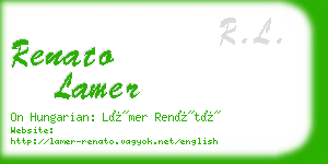 renato lamer business card